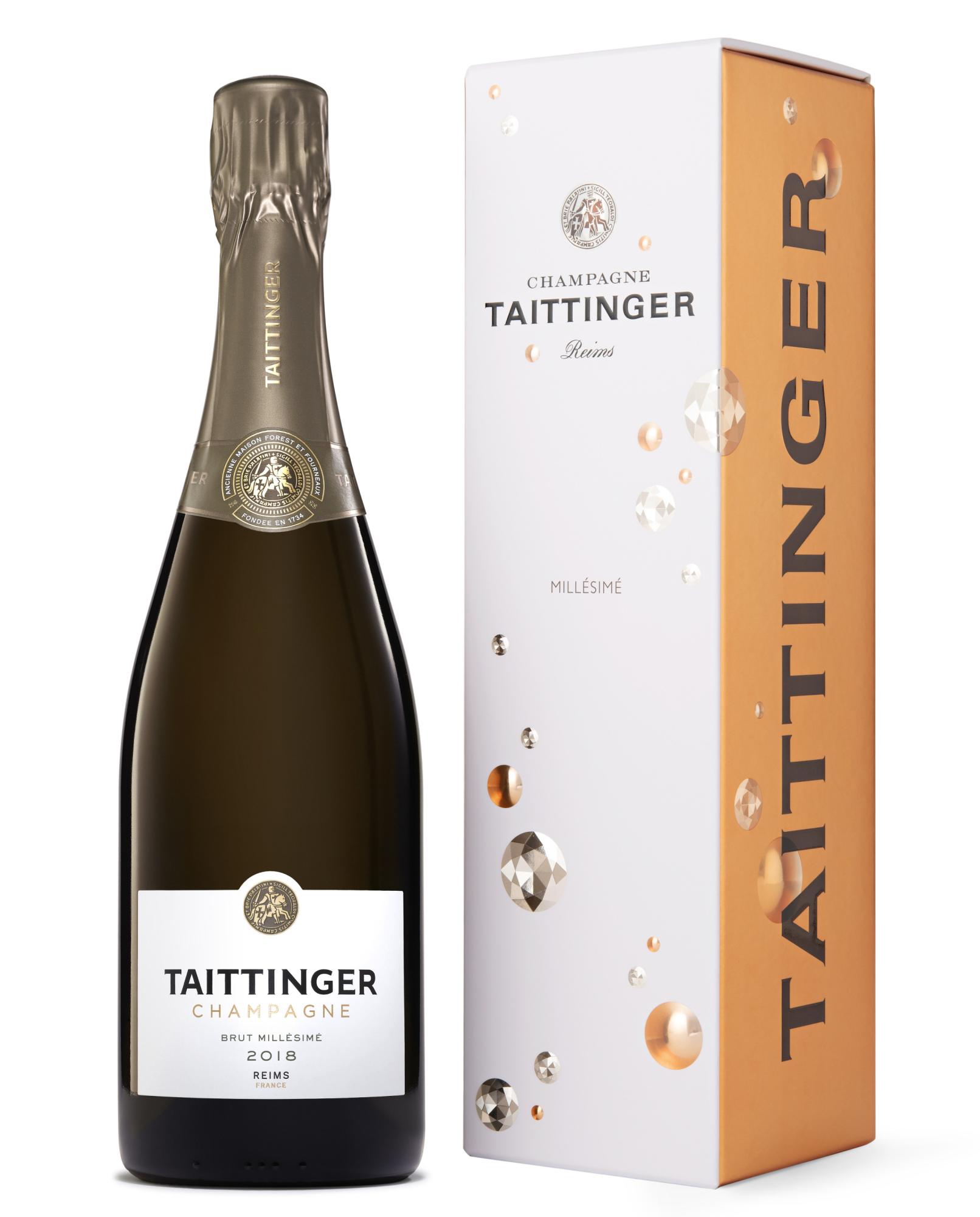 Шампанское Taittinger, Brut Millesime, в подарочной коробке Алматы